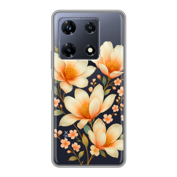 Силиконовый чехол на Infinix Note 30 Pro с принтом Цветы Силиконовый чехол на Infinix Note 30 Pro с принтом Цветы
