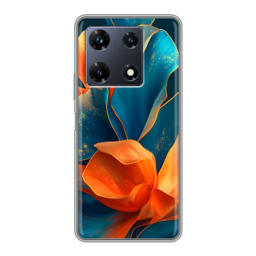 Силиконовый чехол на Infinix Note 30 Pro с принтом Цветы Силиконовый чехол на Infinix Note 30 Pro с принтом Цветы