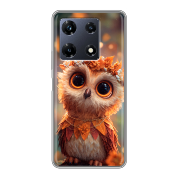 Силиконовый чехол на Infinix Note 30 Pro с принтом Милая сова Силиконовый чехол на Infinix Note 30 Pro с принтом Милая сова