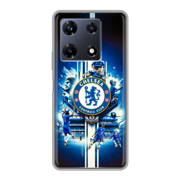 Силиконовый чехол на Infinix Note 30 Pro с принтом Chelsea Челси Силиконовый чехол на Infinix Note 30 Pro с принтом Chelsea Челси