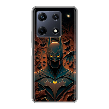 Силиконовый чехол на Infinix Note 30 Pro с принтом Batman Бэтмен Силиконовый чехол на Infinix Note 30 Pro с принтом Batman Бэтмен