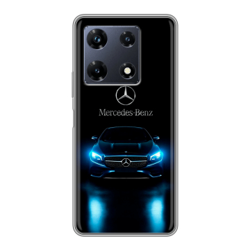 Силиконовый чехол на Infinix Note 30 Pro с принтом Mercedes Мерседес Силиконовый чехол на Infinix Note 30 Pro с принтом Mercedes Мерседес