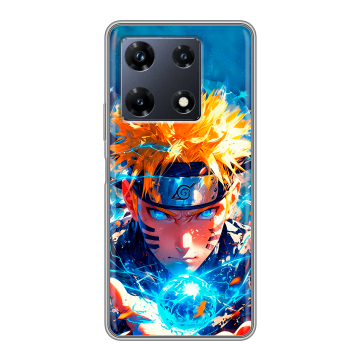 Силиконовый чехол на Infinix Note 30 Pro с принтом Аниме Наруто Naruto