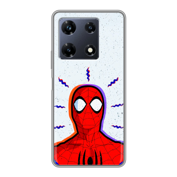 Силиконовый чехол на Infinix Note 30 Pro с принтом Spiderman Человек паук Силиконовый чехол на Infinix Note 30 Pro с принтом Spiderman Человек паук