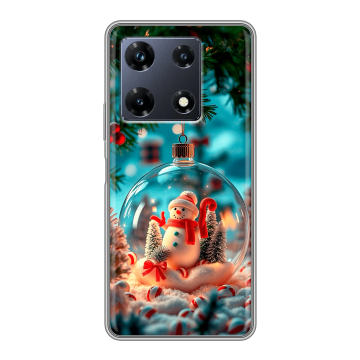 Силиконовый чехол на Infinix Note 30 Pro с принтом Новый год Силиконовый чехол на Infinix Note 30 Pro с принтом Новый год