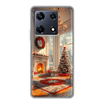 Силиконовый чехол на Infinix Note 30 Pro с принтом Новый год Силиконовый чехол на Infinix Note 30 Pro с принтом Новый год
