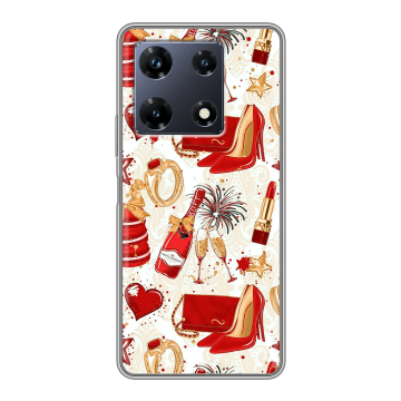 Силиконовый чехол на Infinix Note 30 Pro с принтом Новый год Силиконовый чехол на Infinix Note 30 Pro с принтом Новый год