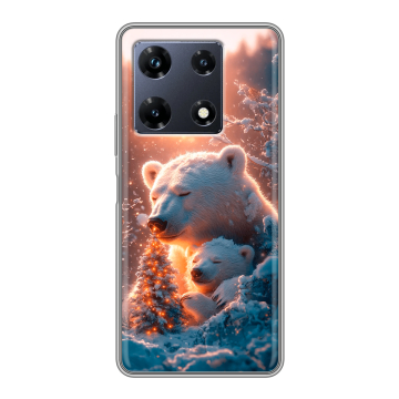 Силиконовый чехол на Infinix Note 30 Pro с принтом Новый год