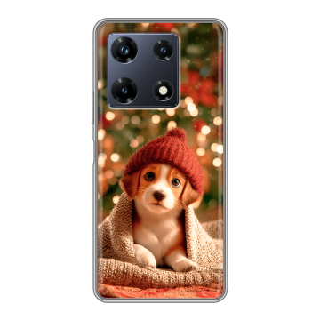 Силиконовый чехол на Infinix Note 30 Pro с принтом Новый год