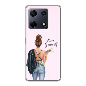 Силиконовый чехол на Infinix Note 30 Pro с принтом женский Силиконовый чехол на Infinix Note 30 Pro с принтом женский