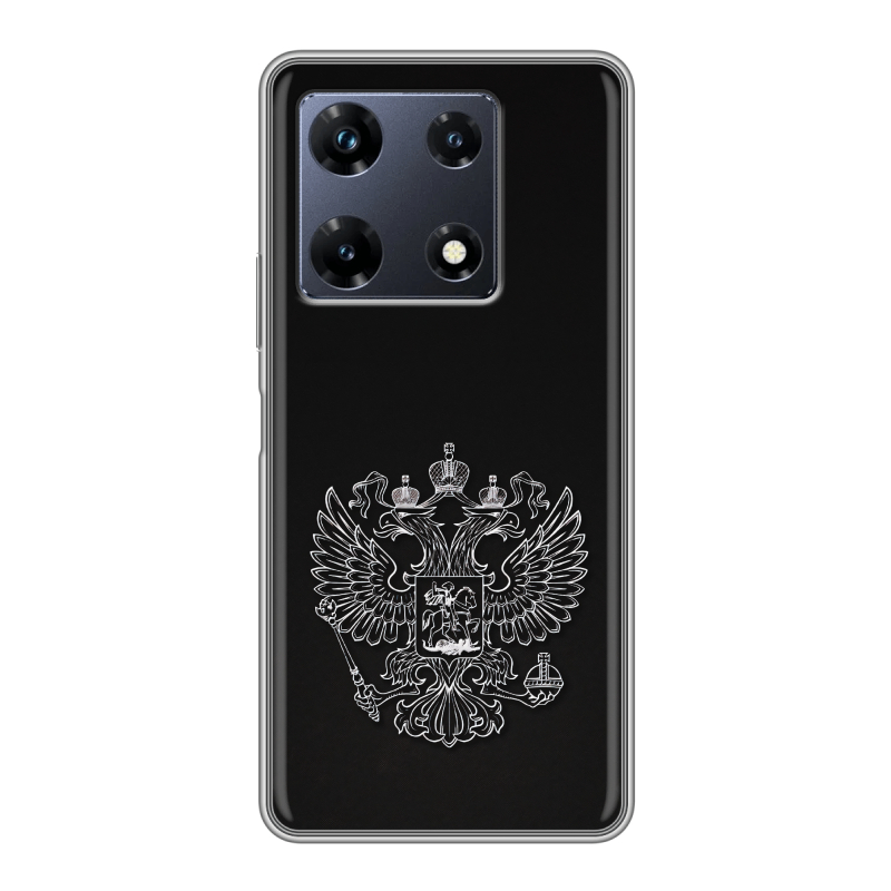 Силиконовый чехол на Infinix Note 30 Pro с принтом Герб России Силиконовый чехол на Infinix Note 30 Pro с принтом Герб России