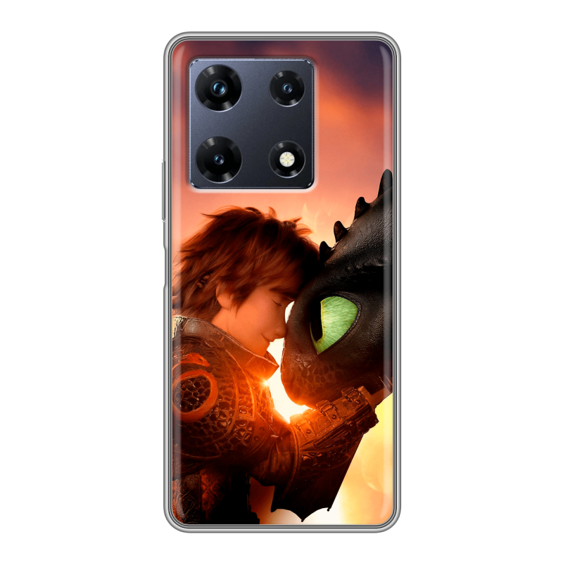 Силиконовый чехол на Infinix Note 30 Pro с принтом Как приручить дракона Силиконовый чехол на Infinix Note 30 Pro с принтом Как приручить дракона