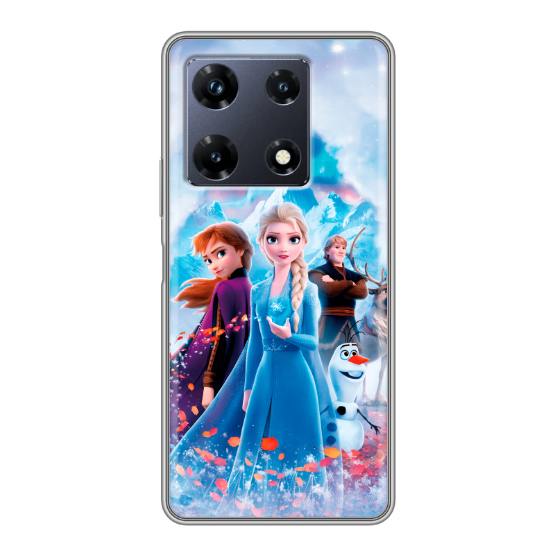 Силиконовый чехол на Infinix Note 30 Pro с принтом Холодное сердце Frozen Силиконовый чехол на Infinix Note 30 Pro с принтом Холодное сердце Frozen
