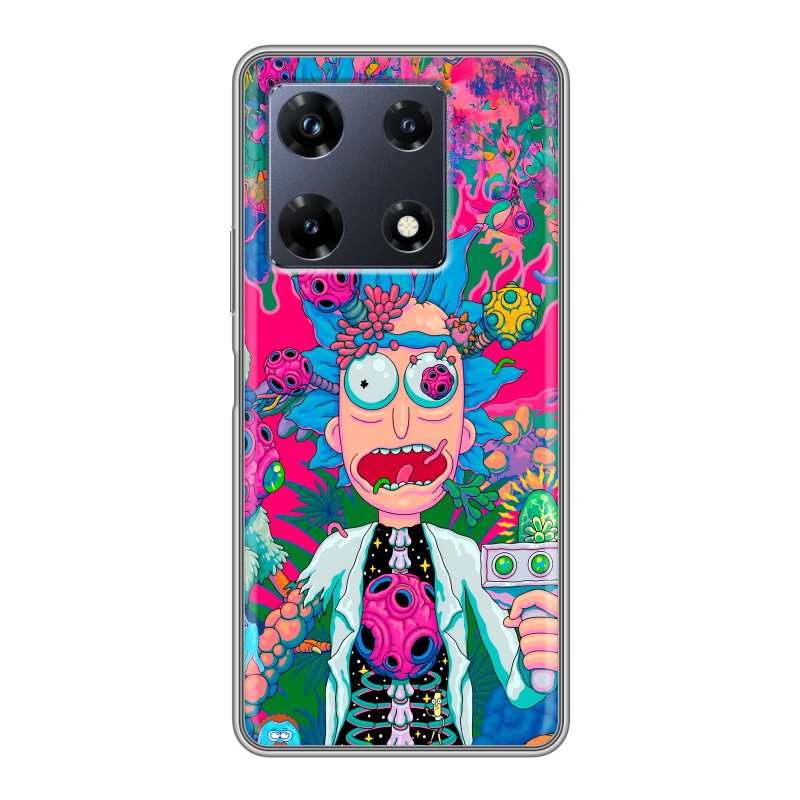Силиконовый чехол на Infinix Note 30 Pro с принтом Рик и Морти Rick Morty Силиконовый чехол на Infinix Note 30 Pro с принтом Рик и Морти Rick Morty