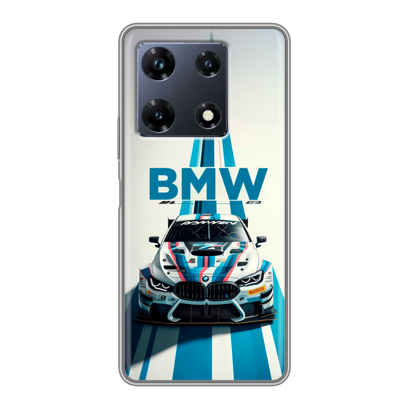 Силиконовый чехол на Infinix Note 30 Pro с принтом БМВ BMW Силиконовый чехол на Infinix Note 30 Pro с принтом БМВ BMW
