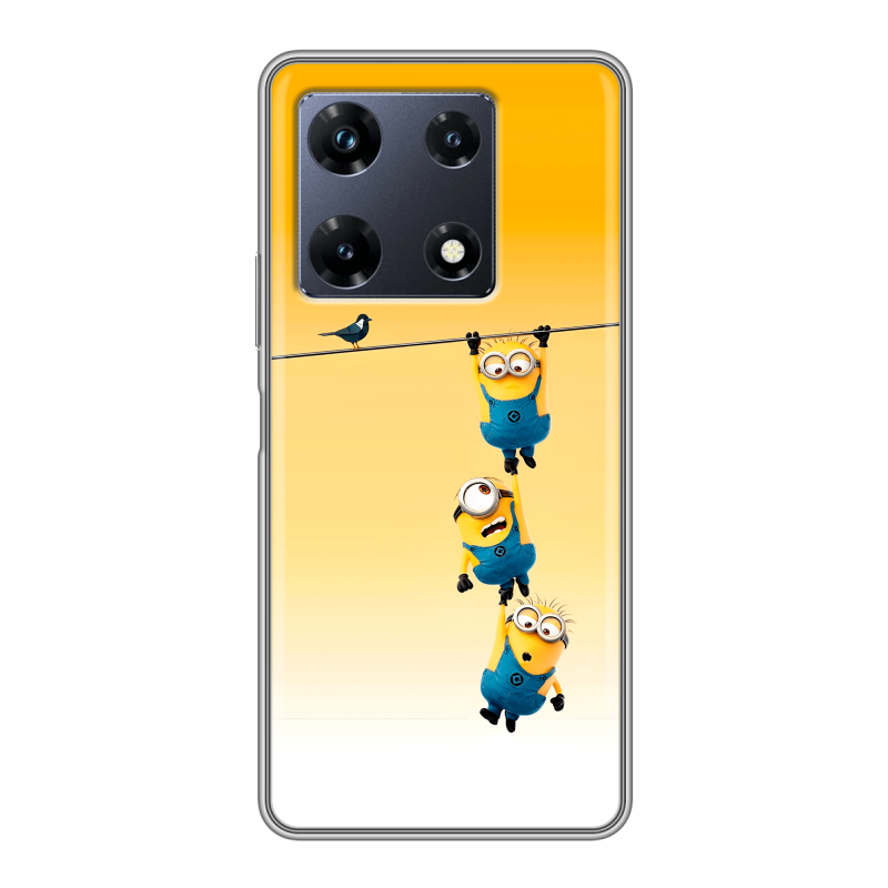 Силиконовый чехол на Infinix Note 30 Pro с принтом Миньоны Силиконовый чехол на Infinix Note 30 Pro с принтом Миньоны