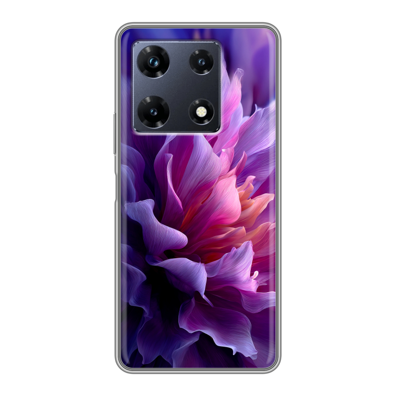 Силиконовый чехол на Infinix Note 30 Pro с принтом женский цветы Силиконовый чехол на Infinix Note 30 Pro с принтом женский цветы