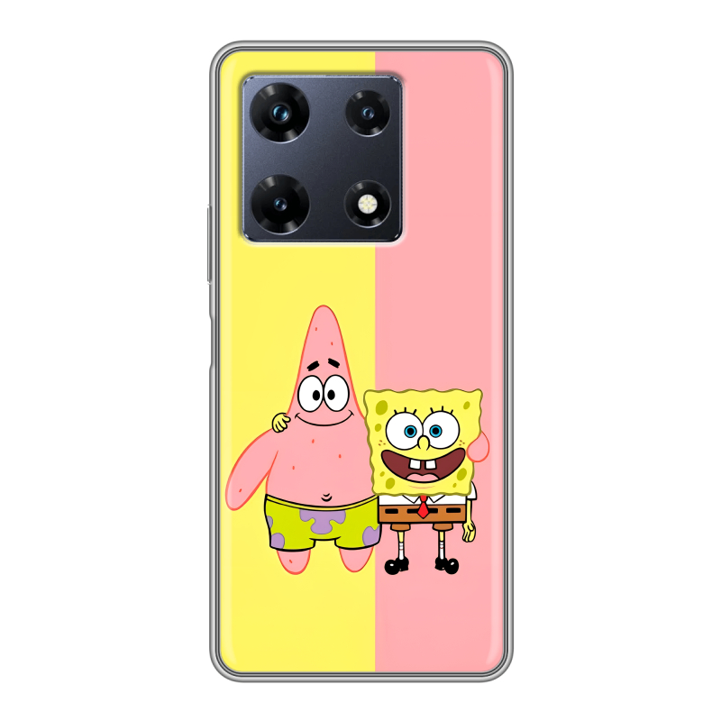 Силиконовый чехол на Infinix Note 30 Pro с принтом Спанч боб Спанчбоб Силиконовый чехол на Infinix Note 30 Pro с принтом Спанч боб Спанчбоб