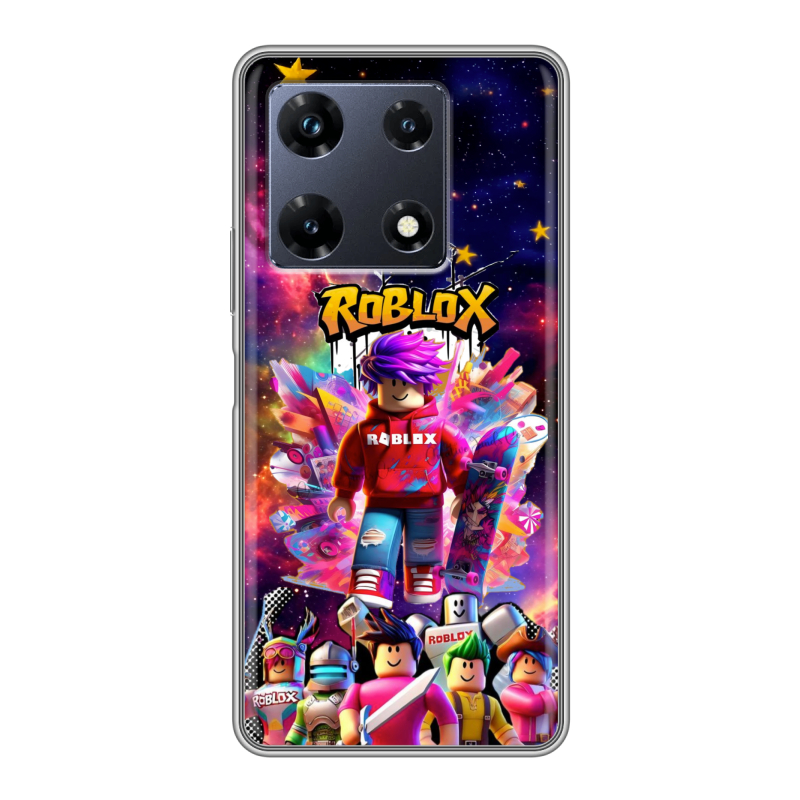 Силиконовый чехол на Infinix Note 30 Pro с принтом Roblox Роблокс Силиконовый чехол на Infinix Note 30 Pro с принтом Roblox Роблокс