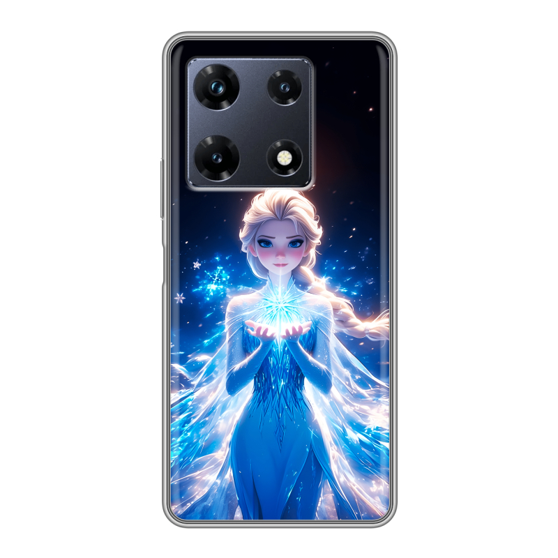Силиконовый чехол на Infinix Note 30 Pro с принтом Холодное сердце Frozen Силиконовый чехол на Infinix Note 30 Pro с принтом Холодное сердце Frozen