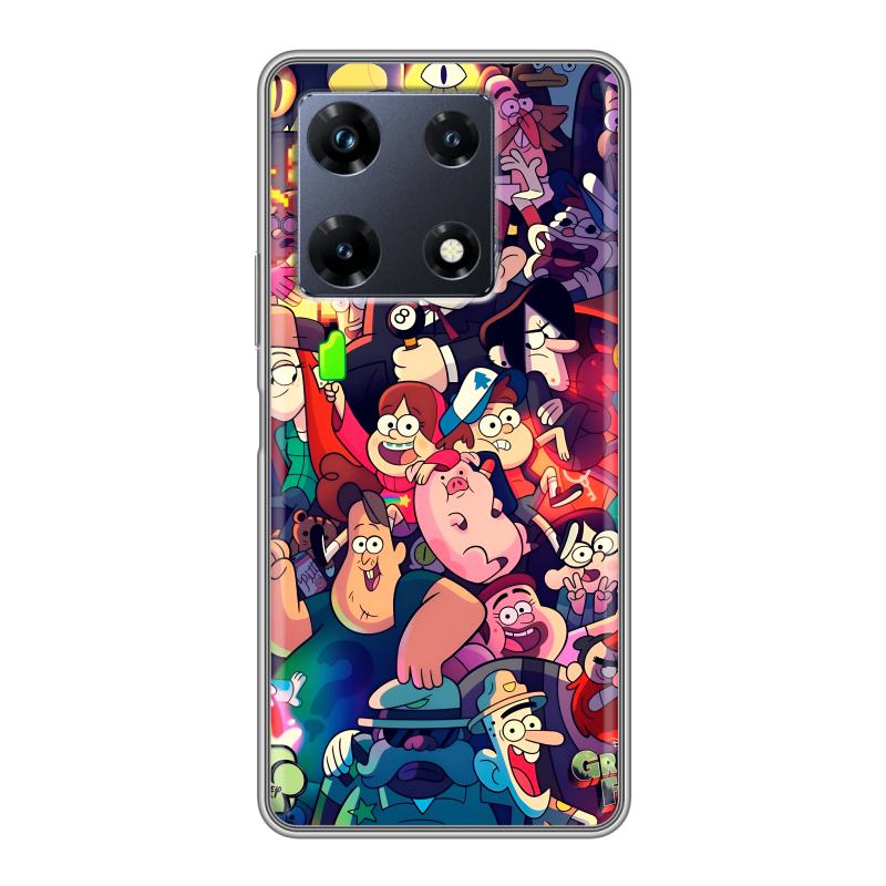 Силиконовый чехол на Infinix Note 30 Pro с принтом Gravity Falls Гравити Фолз Силиконовый чехол на Infinix Note 30 Pro с принтом Gravity Falls Гравити Фолз