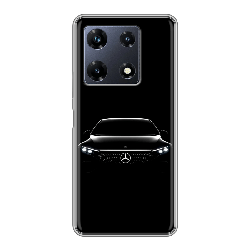 Силиконовый чехол на Infinix Note 30 Pro с принтом Mercedes Мерседес Силиконовый чехол на Infinix Note 30 Pro с принтом Mercedes Мерседес