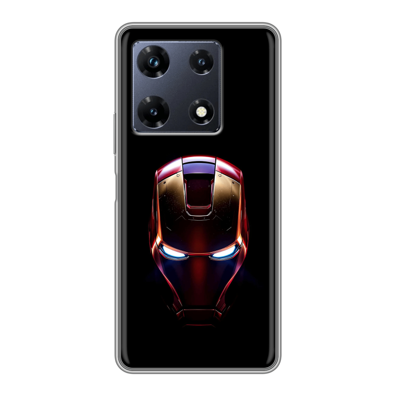 Силиконовый чехол на Infinix Note 30 Pro с принтом IronMan Железный человек Силиконовый чехол на Infinix Note 30 Pro с принтом IronMan Железный человек