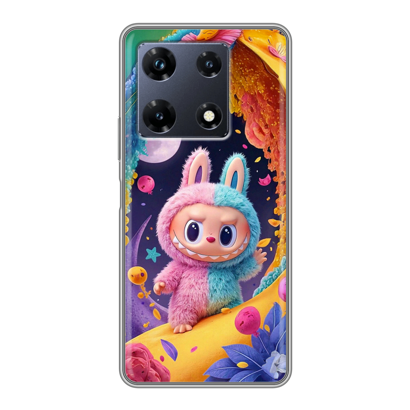 Силиконовый чехол на Infinix Note 30 Pro с принтом Labubu Лабубу Силиконовый чехол на Infinix Note 30 Pro с принтом Labubu Лабубу