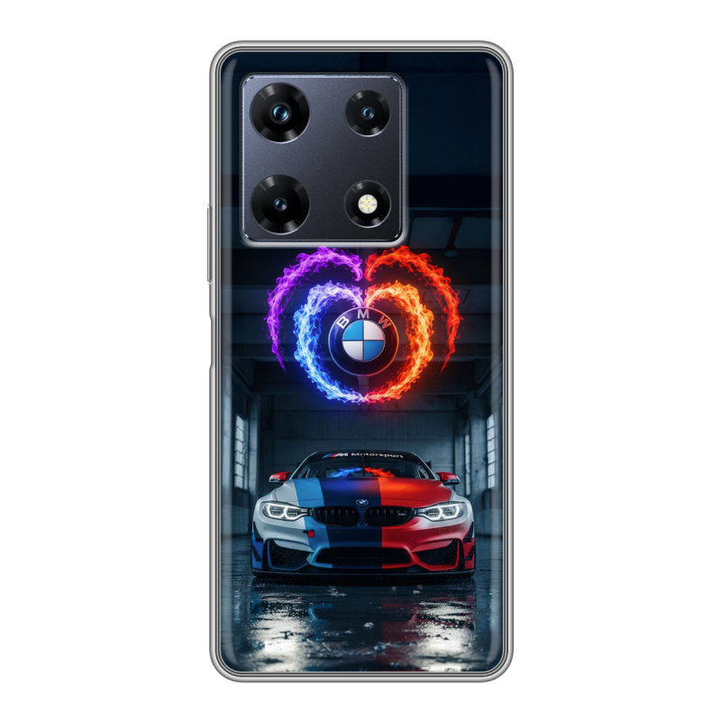 Силиконовый чехол на Infinix Note 30 Pro с принтом BMW БМВ Силиконовый чехол на Infinix Note 30 Pro с принтом BMW БМВ