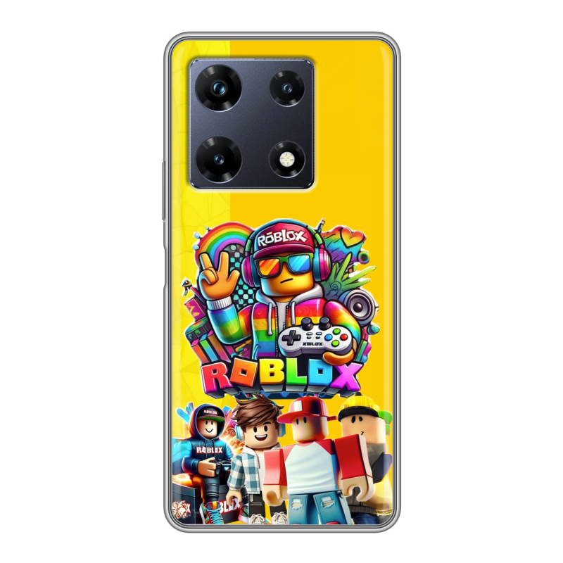 Силиконовый чехол на Infinix Note 30 Pro с принтом Roblox Роблокс Силиконовый чехол на Infinix Note 30 Pro с принтом Roblox Роблокс