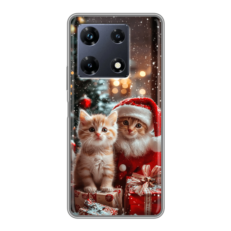 Силиконовый чехол на Infinix Note 30 Pro с принтом Новый год Силиконовый чехол на Infinix Note 30 Pro с принтом Новый год