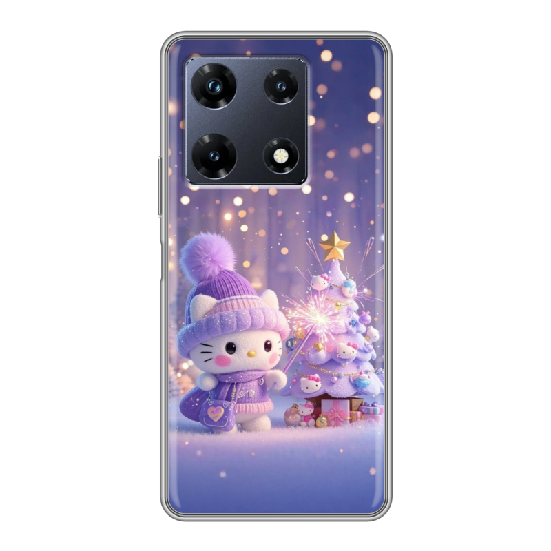 Силиконовый чехол на Infinix Note 30 Pro с принтом Новый год Силиконовый чехол на Infinix Note 30 Pro с принтом Новый год