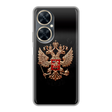 Силиконовый чехол на Huawei Nova 11i с принтом Герб России Силиконовый чехол на Huawei Nova 11i с принтом Герб России