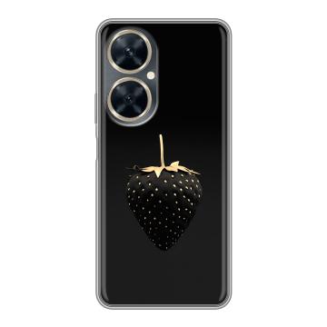Силиконовый чехол на Huawei Nova 11i с принтом Черная клубника Силиконовый чехол на Huawei Nova 11i с принтом Черная клубника