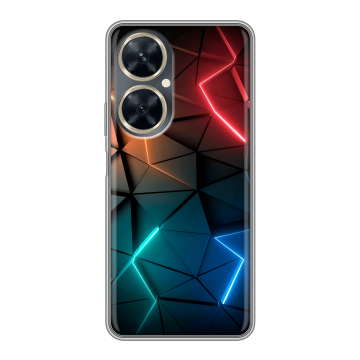 Силиконовый чехол на Huawei Nova 11i с принтом Абстракция неон Силиконовый чехол на Huawei Nova 11i с принтом Абстракция неон