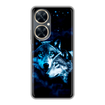Силиконовый чехол на Huawei Nova 11i с принтом Волки Силиконовый чехол на Huawei Nova 11i с принтом Волки