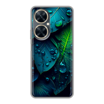Силиконовый чехол на Huawei Nova 11i с принтом Листья Силиконовый чехол на Huawei Nova 11i с принтом Листья