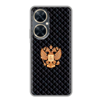 Силиконовый чехол на Huawei Nova 11i с принтом Герб России принт