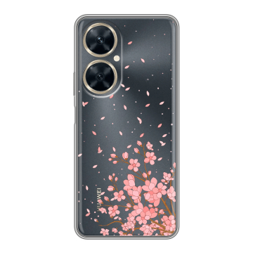 Силиконовый чехол на Huawei Nova 11i с принтом Ветка сакуры Силиконовый чехол на Huawei Nova 11i с принтом Ветка сакуры