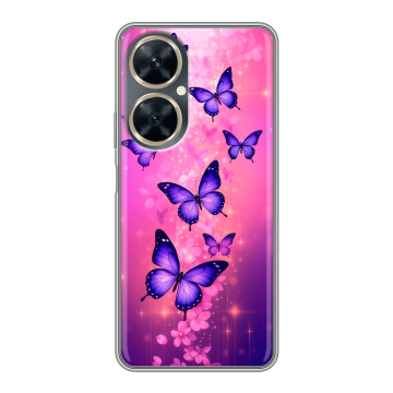 Силиконовый чехол на Huawei Nova 11i с принтом Бабочки Силиконовый чехол на Huawei Nova 11i с принтом Бабочки