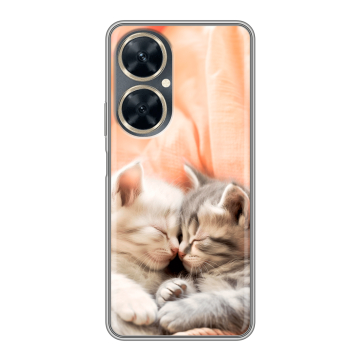 Силиконовый чехол на Huawei Nova 11i с принтом Котята Силиконовый чехол на Huawei Nova 11i с принтом Котята