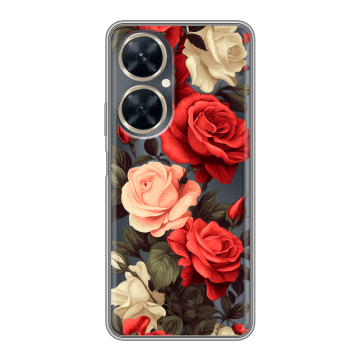 Силиконовый чехол на Huawei Nova 11i с принтом Розы Силиконовый чехол на Huawei Nova 11i с принтом Розы