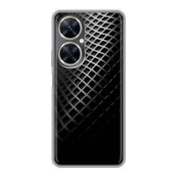 Силиконовый чехол на Huawei Nova 11i с принтом Текстура металла