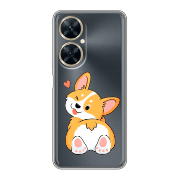 Силиконовый чехол на Huawei Nova 11i с принтом Корги Силиконовый чехол на Huawei Nova 11i с принтом Корги