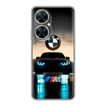 Силиконовый чехол на Huawei Nova 11i с принтом БМВ BMW Силиконовый чехол на Huawei Nova 11i с принтом БМВ BMW