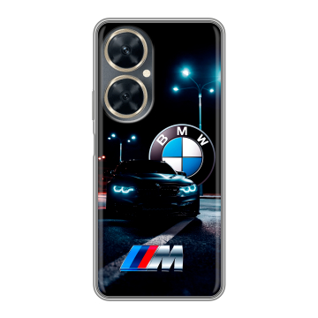 Силиконовый чехол на Huawei Nova 11i с принтом БМВ BMW Силиконовый чехол на Huawei Nova 11i с принтом БМВ BMW
