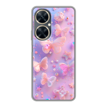 Силиконовый чехол на Huawei Nova 11i с принтом Бабочки Силиконовый чехол на Huawei Nova 11i с принтом Бабочки