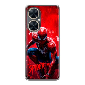 Силиконовый чехол на Huawei Nova 11i с принтом Spiderman Человек паук Силиконовый чехол на Huawei Nova 11i с принтом Spiderman Человек паук