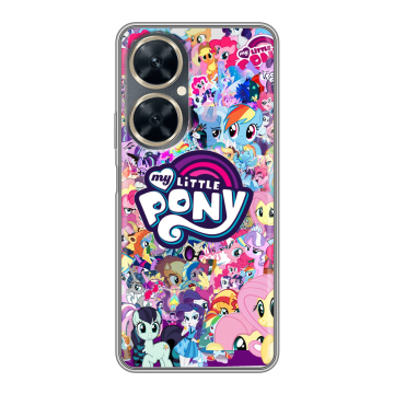 Силиконовый чехол на Huawei Nova 11i с принтом My little pony Дружба чудо Силиконовый чехол на Huawei Nova 11i с принтом My little pony Дружба чудо