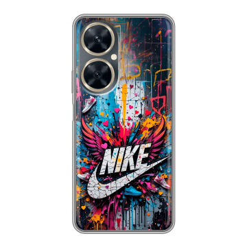 Силиконовый чехол на Huawei Nova 11i с принтом Nike Найк Силиконовый чехол на Huawei Nova 11i с принтом Nike Найк